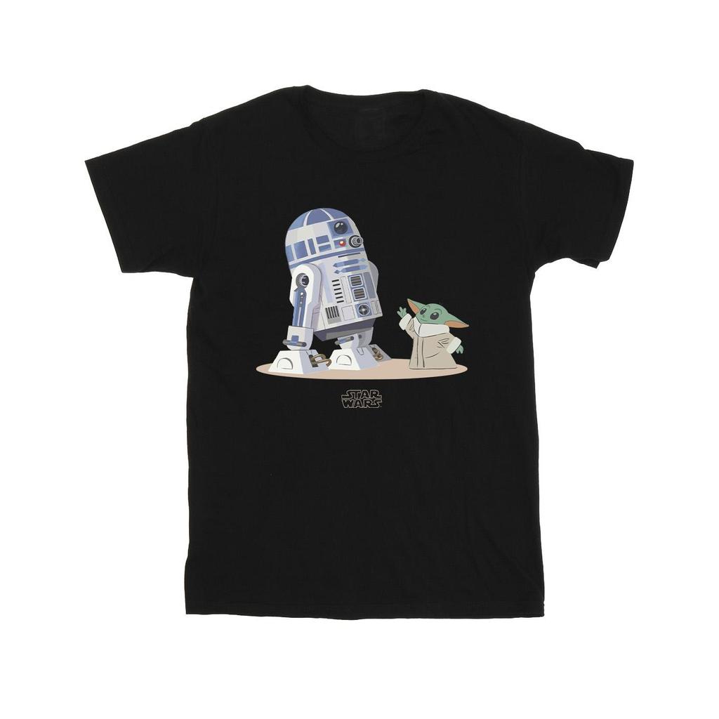 Star Wars Mens The Mandalorian R2D2 And Grogu T-Shirt