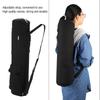 Multifunctional Black Canvas Yoga Mat Storage Bag Carrier Backpack with Adjustable Strap