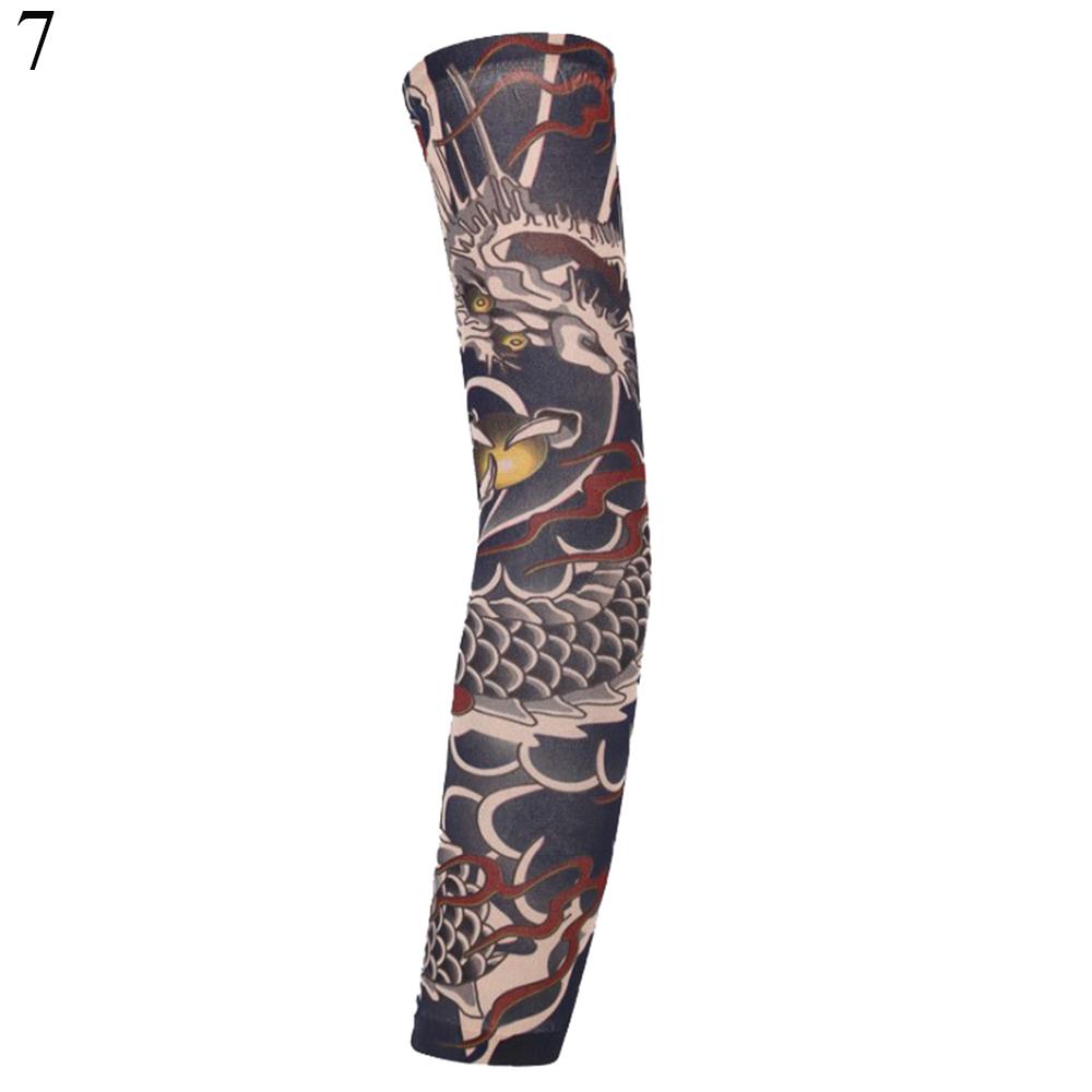 Protection Summer Cooling Basketball Sun Protection Flower Arm Sleeves Arm Cover Tattoo Arm Sleeves