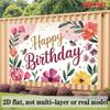 Party Backdrop Floral Pink Flat Parties Wedding Text Enthusiasts Event Backdrop Decoration Front Door Decor