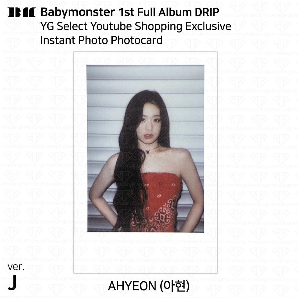 BABYMONSTER 1-й полноформатный альбом DRIP YG Select Youtube Shopping Эксклюзивная фотокарточка