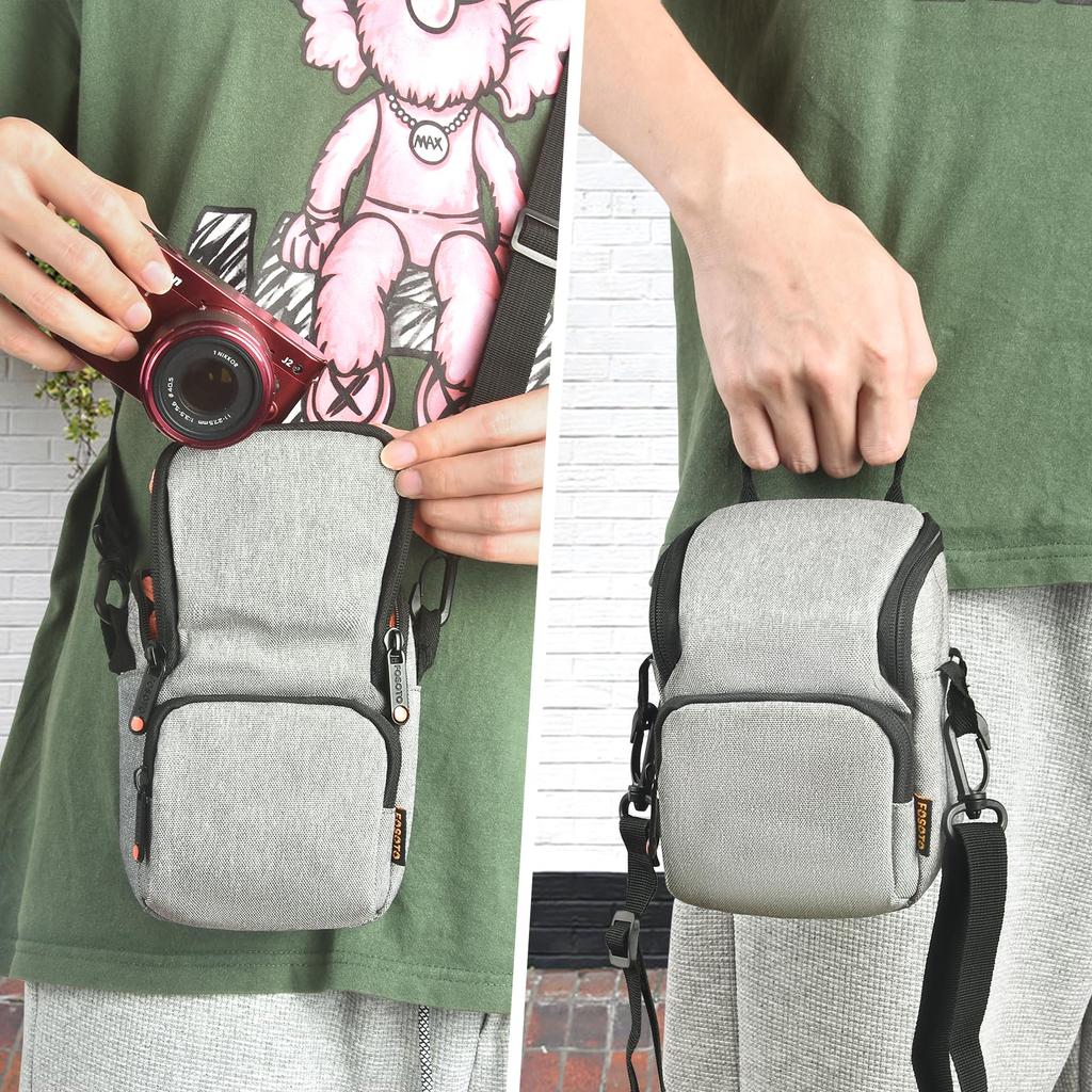 FOSOTO Camera Digital Camera Small Mirrorless SLR Video Camera Shoulder Camera Protection Outdoor Camera Small Simple Case, Case, Case, Case, Bag,