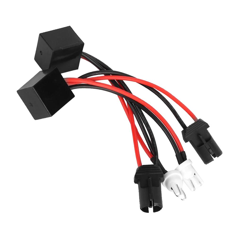 2Pcs T10 LED Canbus Headlight Decoder Device Anti-Flicker Resistors Error Canceller Headlight LED Canbus Decoder Canceller