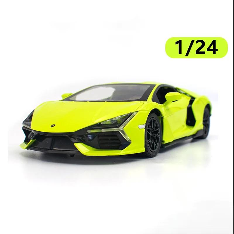 1:24 Scale Revuelto Senna Spray Sports Car Model Toy Sound Light Doors Opened Alloy Diecast Miniature Vehicles Gifts for Boys
