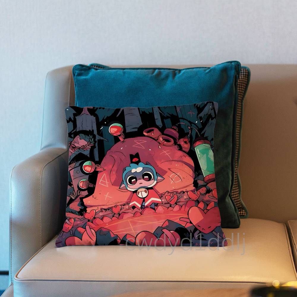 CCult Of The Lamb Game Pillow Case Cover Square Sofa With For Pattern Comfortable Cushion suitable Of Room