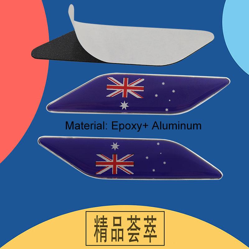 3D Premium Australia Australian National Flag for Laptop Wall Car Engine Hood Fender Trunk Tail Rear Decal Emblem Badge Sticker