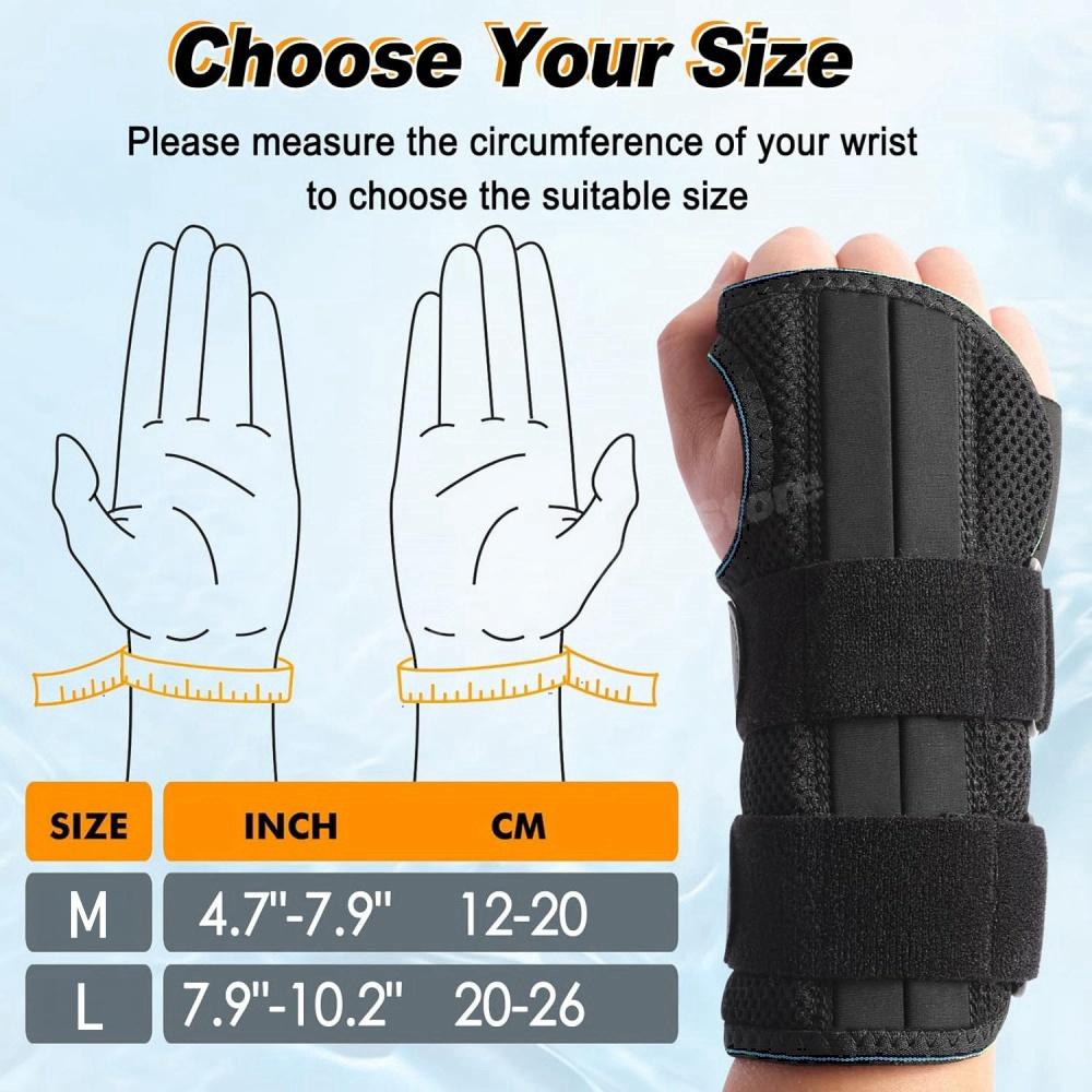1 PC Compression Wrist Protector Carpal Tunnel Sports Wrist Guard Splint Wristband
