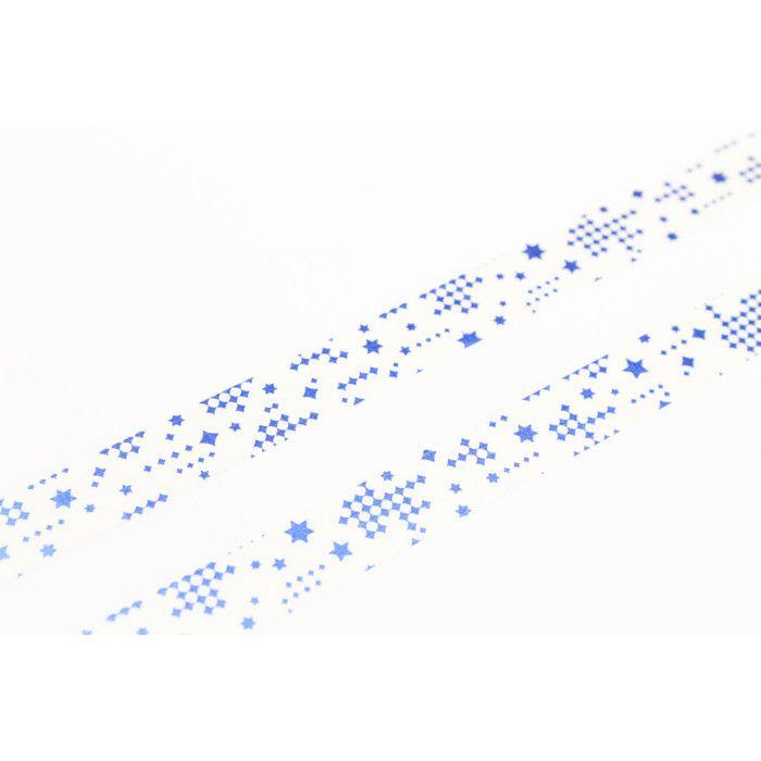 Masking Tape - Masking Tape MT FAB métallisé étoiles bleu - star blue