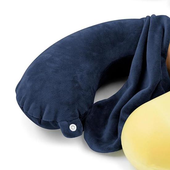 2 шт. Чехол для подушки U-образной формы, сменный чехол для подушки на молнии с кнопкой для поддержки шеи в дороге