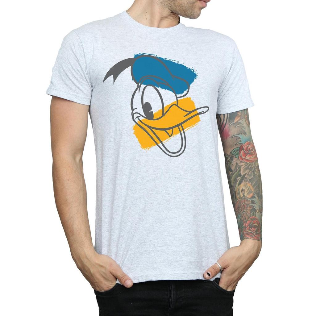 Disney Mens Donald Duck Head T-Shirt