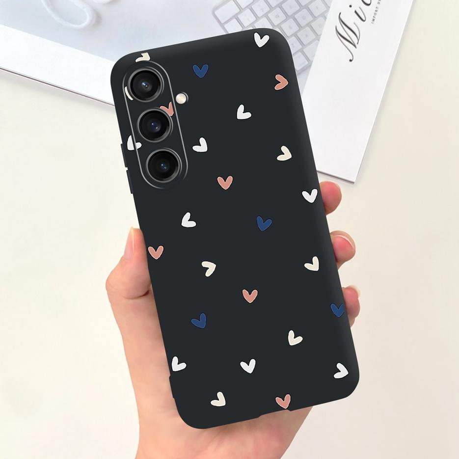 Чехол для Samsung Galaxy A55 Красивый мультяшный дизайн Девочки Подсолнух Мягкий ТПУ Чехол для телефона Для Samsung A15 A25 A35 A55 5G Fundas Coque