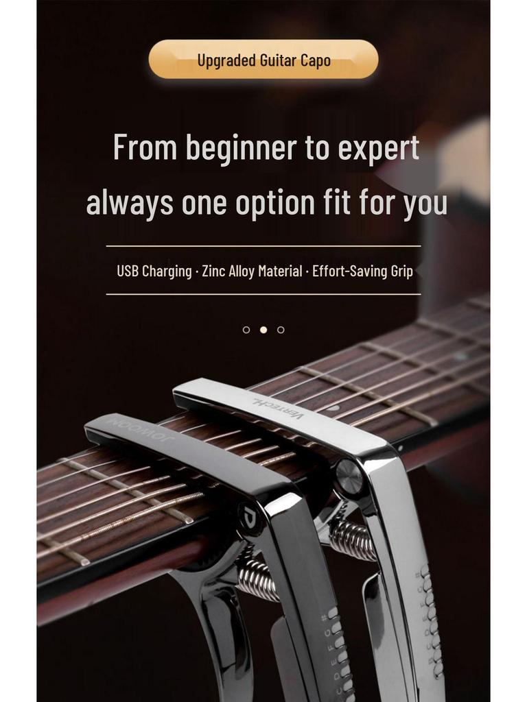 Boreke High-End Two-in-One Guitar Capo and Tuner