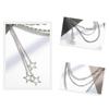 Gothic Star Waist Chain Metal Alloy Multi-layer Key Chains Fashion Jeans Chain  For Women Man