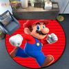 Мультяшный Ковер Круглый Коврик для Пола Mario Bros Спальня Фланелевый Ковер с Животными Противоскользящий Коврик для Игр Детей Украшение Комнаты Детей Коврики