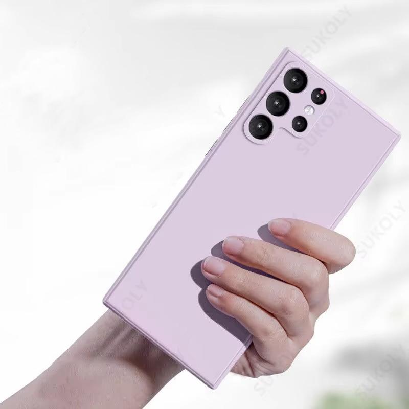 Для Samsung Galaxy S25 S23 S22 S24 Ultra S23 FE A53 A55 A54 A16 5G жидкий силиконовый мягкий чехол для Samsung S24 Plus чехол для телефона