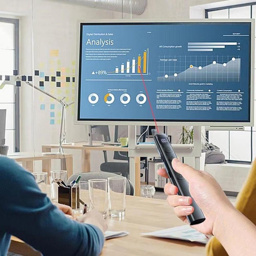 USB-соединение Лазерная указка LCD-дисплей Кликер для презентаций Слайды Powerpoint