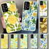Summer Fruits Lemon Phone Case Cover for Samsung Galaxy A12 A22 A32 A52 A72 A02S A51 A50S A31 A20S A10S Note 20 Ultra 10 Plus Ga