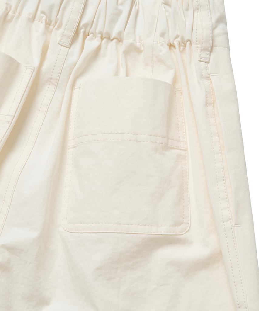 COTTON BELL Широкие узкие брюки на двух пуговицах - Цвет: Слоновая кость