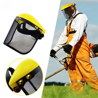 1 шт., защитный щиток для лица с сетчатым козырьком, защитная сетка, защитная маска, шлем, шапка для бензопилы, триммер, секатор для садоводства, сорняк
