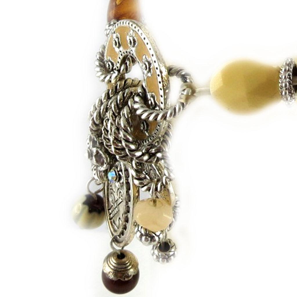 Les Trésors De Lily [E0463] - Designer Bracelet 'Thalassa' Beige