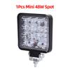 Car Led Light bar 27W 48w Led bar 16barra Square Spotlight Off Road LED Work Light 12V 24V for Car Truck 4X4 4WD SUV ATV
