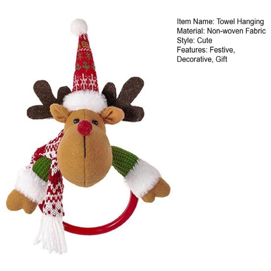 Рождественское полотенце, подвесные праздничные декоративные принадлежности, снеговик, Санта-Клаус, лось, дизайн, идеальный подарок своими руками