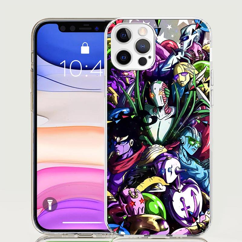 Чехол для телефона JoJo's Bizarre Adventure Горячий аниме-чехол для iPhone 17 Air 16 15 Plus 11 14 Pro Max 13 Mini 12 7 8 + SE Узор Арт Кастоми