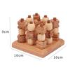 Мини Крестики-нолики 3D Шахматы Классические Игрушки Логическое Мышление Досуг Настольные Игры Образовательные Деревянные Игрушки Для Детей Тренировка Мозга