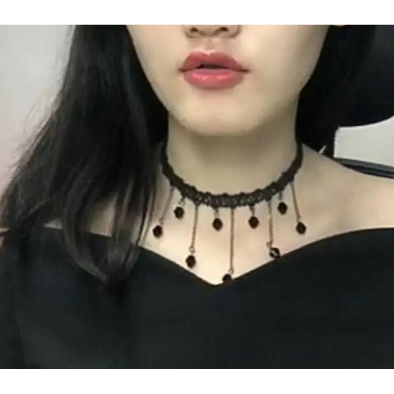 Black Lace Clavicle Chain Female Elegant Neck Accessories