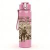 1PC Retro desert cowboy vintage print 750ml colorful plastic sports water bottle leakproof pop up lid with straw for outdoor work home use