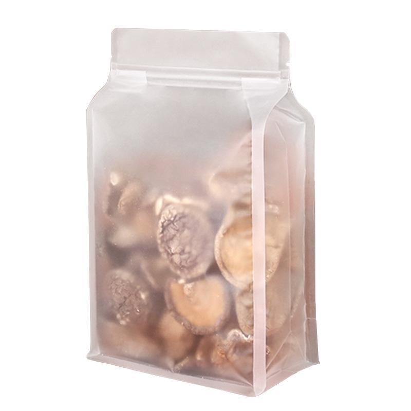 Восьмисторонний матовый прозрачный самозапечатывающийся плотный пакет для хранения больших объемов сухофруктов