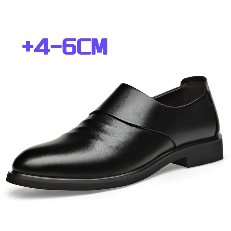 Fashion Casual Leather Men Formal Business Shoes Elegantes Dress Loafers Simple Slip On Flats Leisure Walk Driving Shoe Man Oxford Shoes