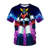 Детская футболка с аниме Grendizer, НЛО-робот Goldorak, уличная одежда с 3D принтом, модная футболка для мальчиков и девочек, детские футболки, топы, Harajuku, одежда для мальчиков