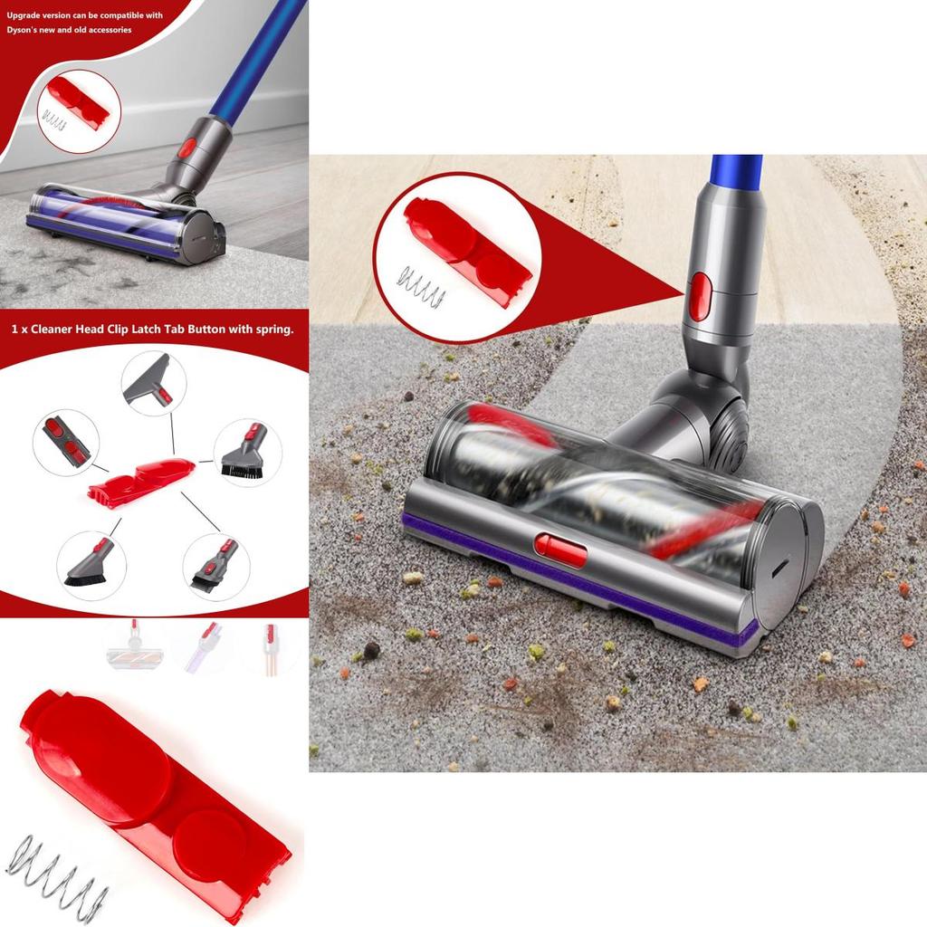 Запасная красная кнопка с пружиной для пылесосов Dyson V7 V8 V10 V11 V15 для обслуживания