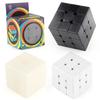 Durable Abs Material Magic Cube Puzzle Game For All Ages Sleek Black And White Finish