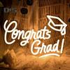 Светодиодная неоновая вывеска Congrat Grad, не мерцает, яркость регулируется, питание от USB, ночник Congrat Graduation Sign