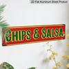 1pc Vintage "Salsa" Metal Aluminum Sign 15.7×3.94inch, Rustic Wall Art for Mexican Kitchen Restaurant Porch Garden Bar, Ideal Decor & Gift