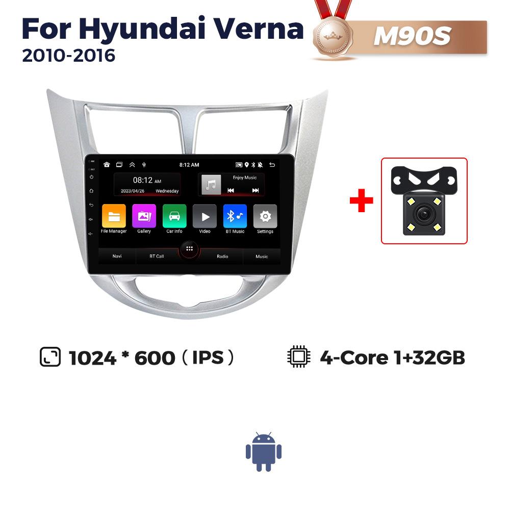 NaviFly 8Core 8+256G 4G LTE 5G WIFI Android автомобильное радио для Hyundai Solaris Verna Accent 2010-2016 интеллектуальный мультимедийный видеоплеер