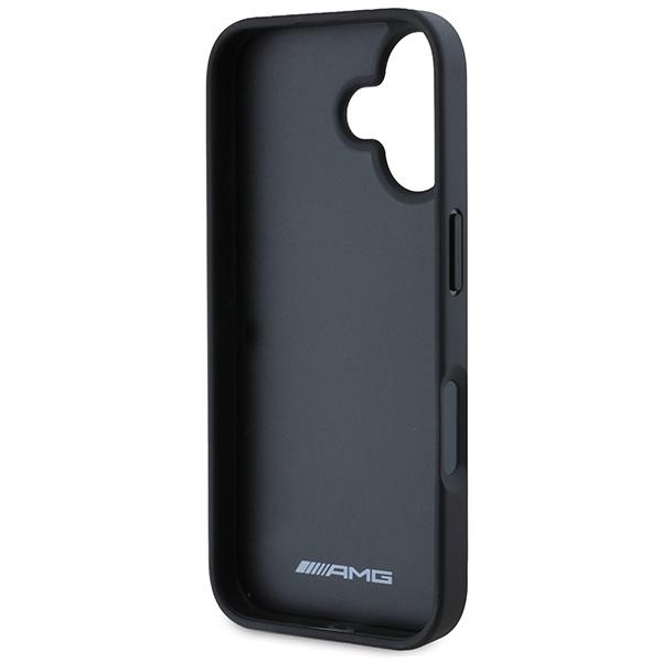 Etui do iPhone 16 AMG Skórzane Czarne Logo