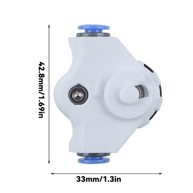 Разветвитель Y для филамента 3D-принтера 2 в 1, ручной адаптер подачи с роликами, направляющими трубками и металлическими разъемами
