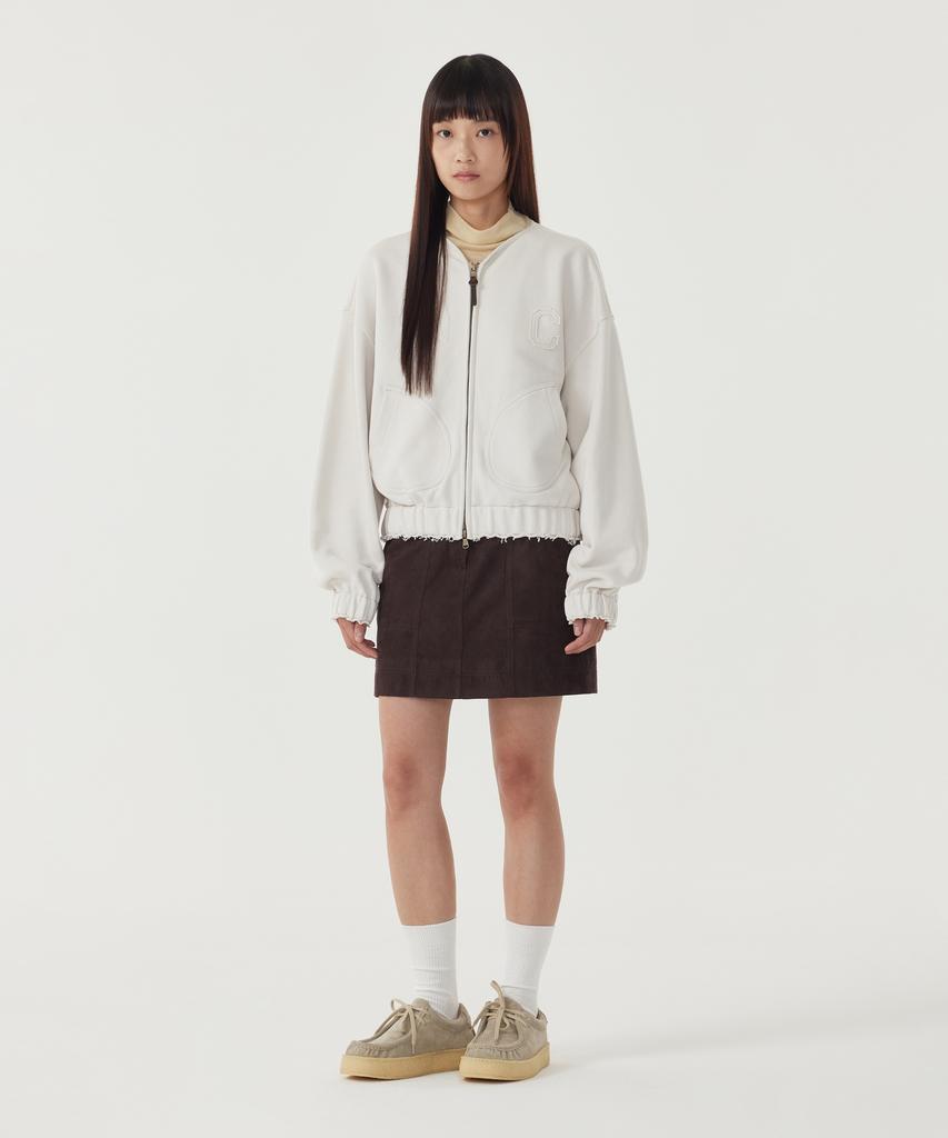 COVERNAT WOMAN Wool Tencel Turtleneck T-Shirt Butter