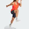 adidas Майка для бега Adizero с цветным логотипом, женские топы, светло-красные IQ4925