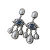 Vintage Devil Eye Earrings Water Droplet Exaggerate Earring Fashion Pearl Drop Earrings  Women