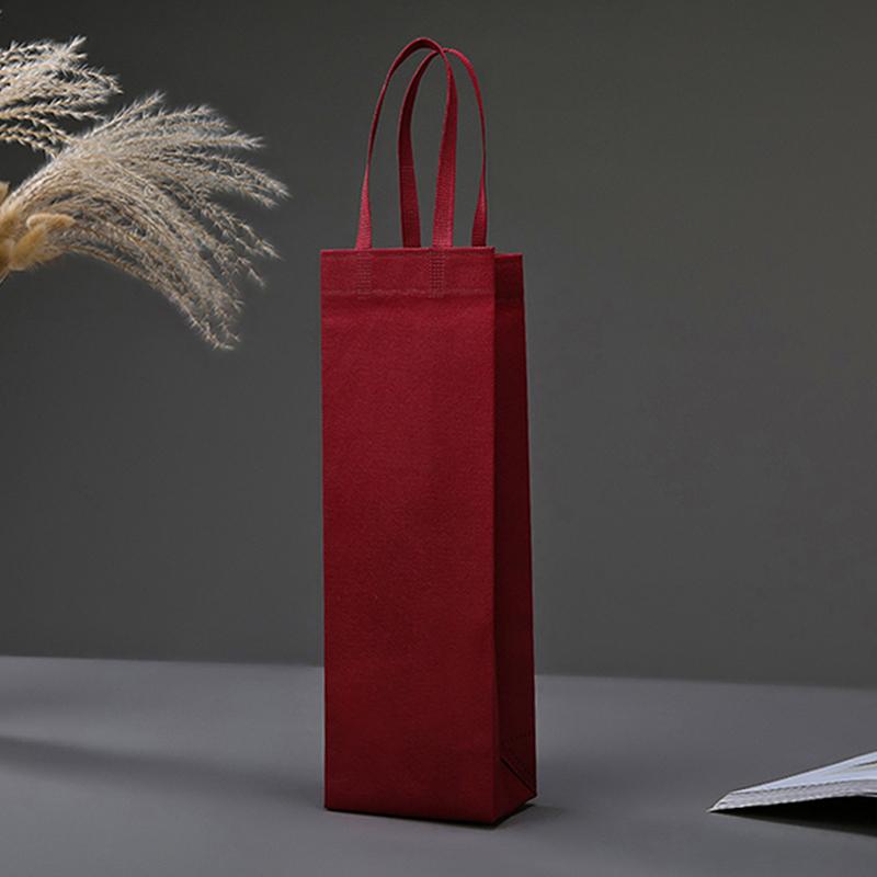 1 шт. Подарочные пакеты для винных бутылок из нетканого материала с ручками для свадьбы, дня рождения