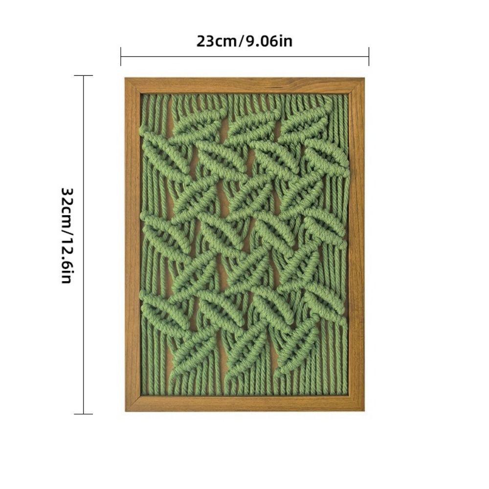Hand Woven Woven Decor Painting Dual-use Handmade Tapestry Woven Tapestry Picture Frame  Bedroom
