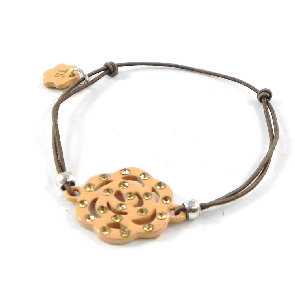 Les Trésors De Lily [H9818] - Дизайнерский браслет Camélia светло-бежевого цвета