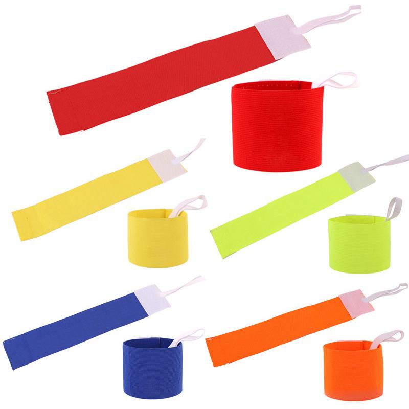 2023 High Quality Colorful Anti-Off Professional Football Soccer Captain Armband Player Arm Band Adjustable Armband