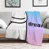 New Dream Colorful Throw Blanket Stylish Decor Blanket Gift for Friends Roommate