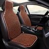1PCS Summer Cool Car Seat Cover Natural Maple Wood Bead Car Seat Cushion Massage Breathable Environmental Waterproof Seat Mat