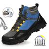 Work Safety Boots Anti-smash Anti-puncture Work Sneakers Waterproof Boots Indestructible Protective Work Boot